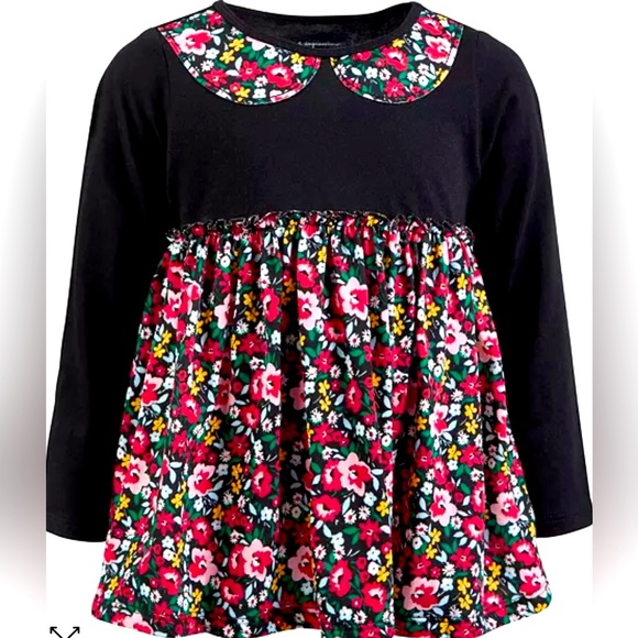 New Toddler Girls Ditsy Daisy Tunic, Created for Macy's - Picture 1 of 5